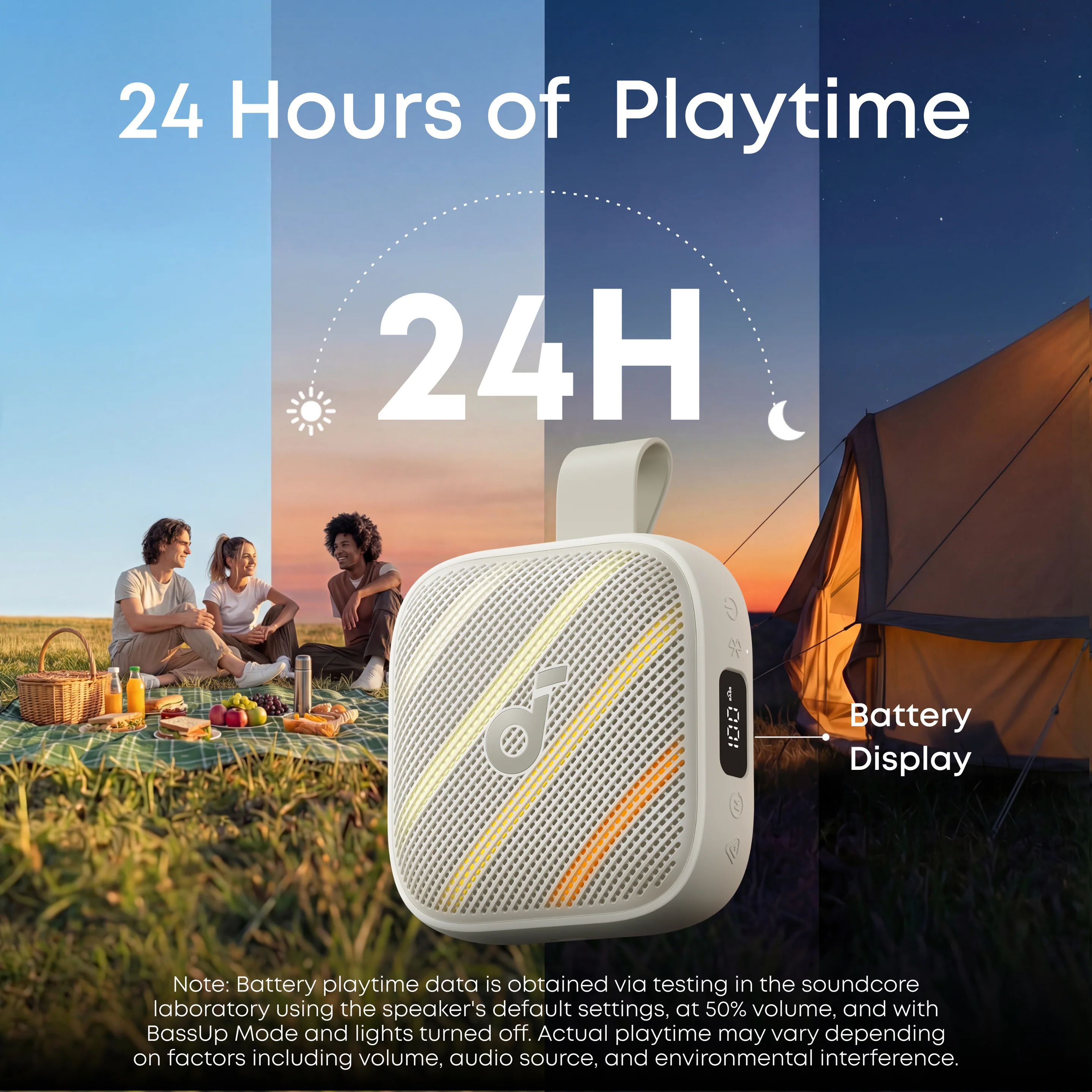Портативная колонка Anker SoundCore Boom Go 3i - Moonlit White (D5103020)