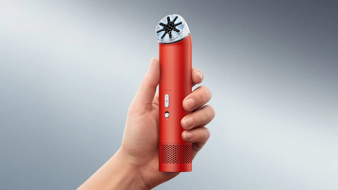 Портативний вентилятор Dyson HushJet Mini Cool - Carnelian/Sky (654847-01)