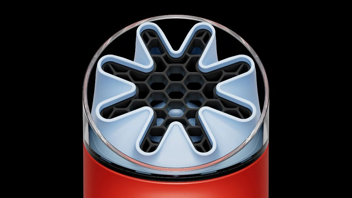 Портативний вентилятор Dyson HushJet Mini Cool - Carnelian/Sky (654847-01)