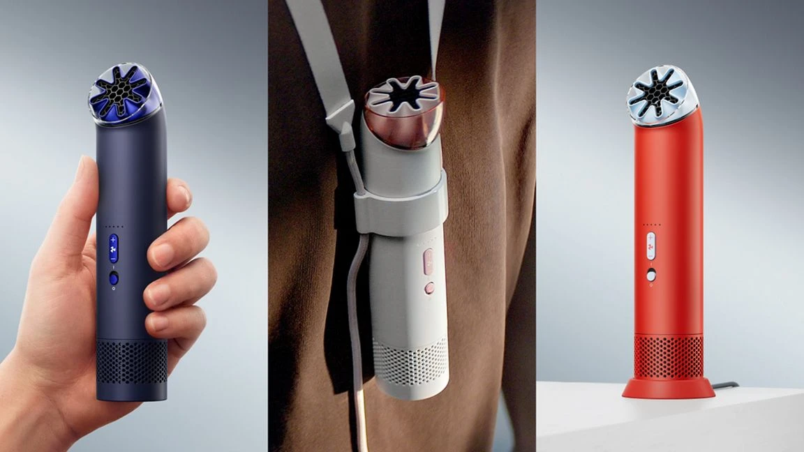 Портативний вентилятор Dyson HushJet Mini Cool - Stone/Blush (641014-01)