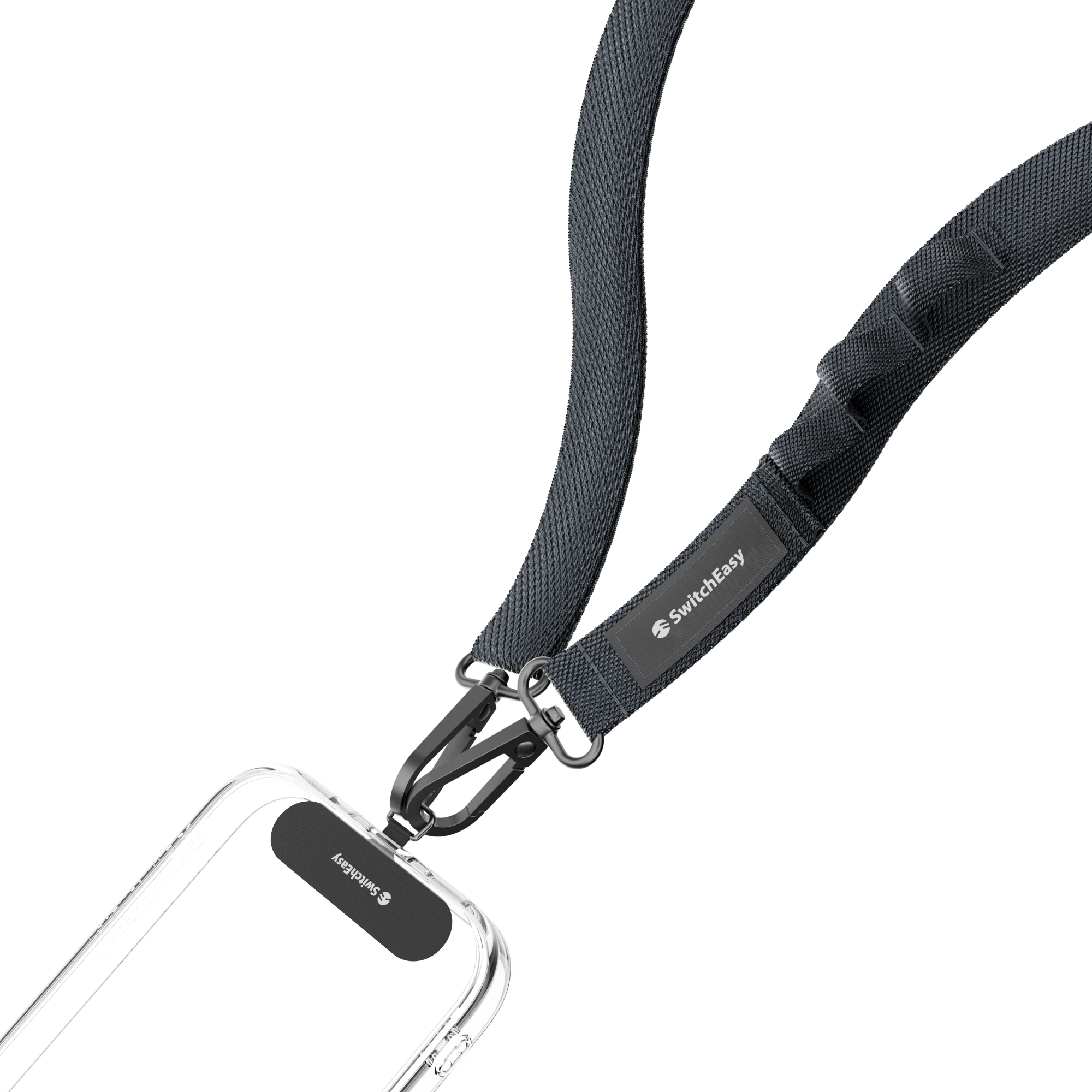 Ремінець через плече SwitchEasy with EasyStrap Card 20 мм - Dark Black (SPHIPH220DK23)