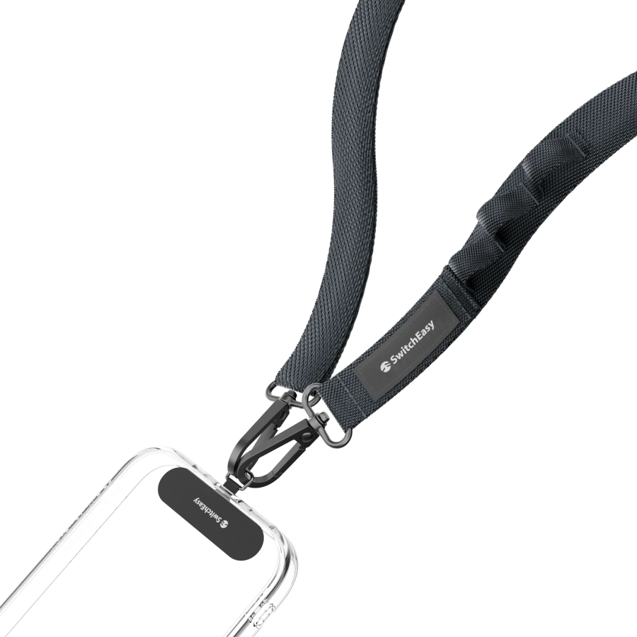 Ремінець через плече SwitchEasy with EasyStrap Card 20 мм - Dark Black (SPHIPH220DK23)