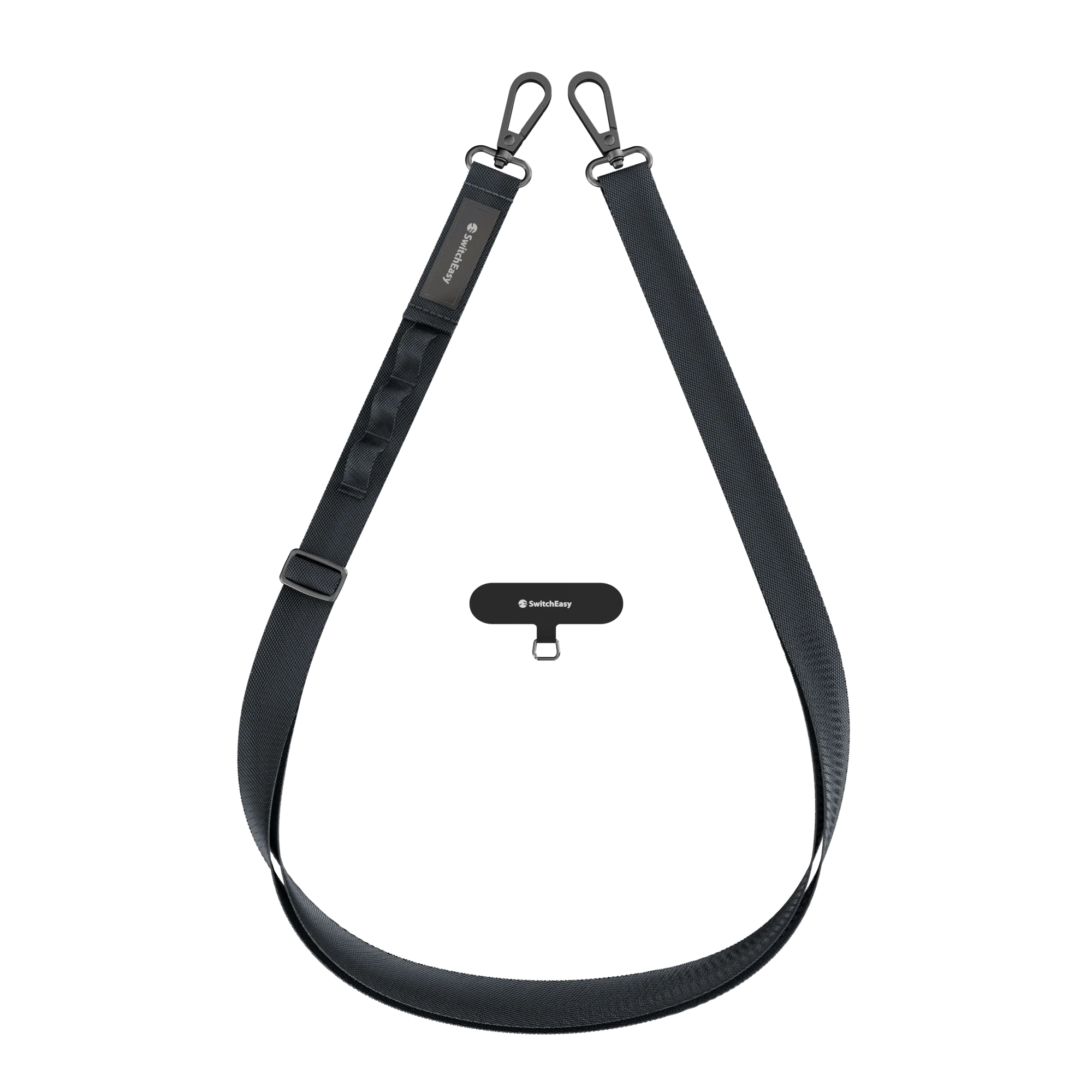 Ремінець через плече SwitchEasy with EasyStrap Card 20 мм - Dark Black (SPHIPH220DK23)