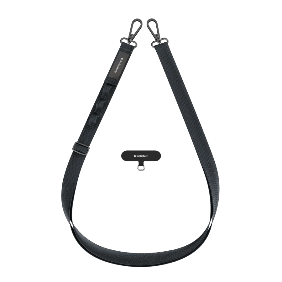 Ремінець через плече SwitchEasy with EasyStrap Card 20 мм - Dark Black (SPHIPH220DK23)