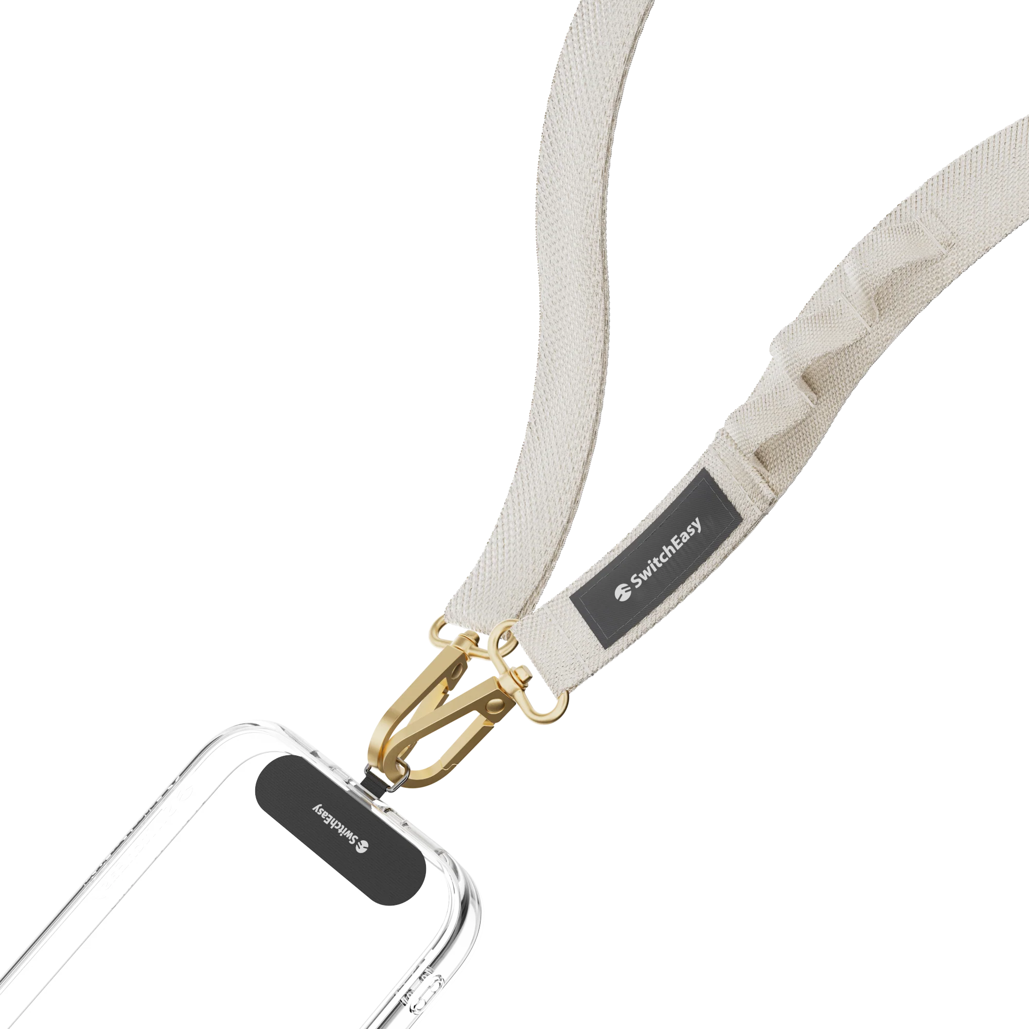 Ремінець через плече SwitchEasy with EasyStrap Card 20 мм - Ice Cream White (SPHIPH220IW23)