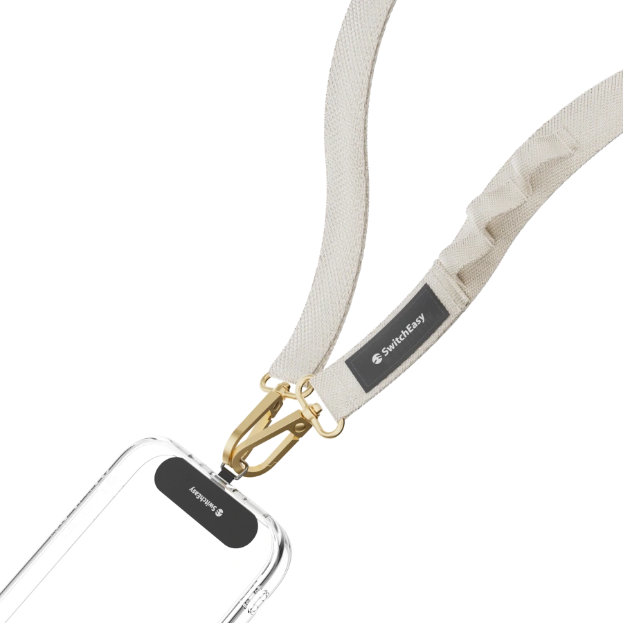 Ремінець через плече SwitchEasy with EasyStrap Card 20 мм - Ice Cream White (SPHIPH220IW23)