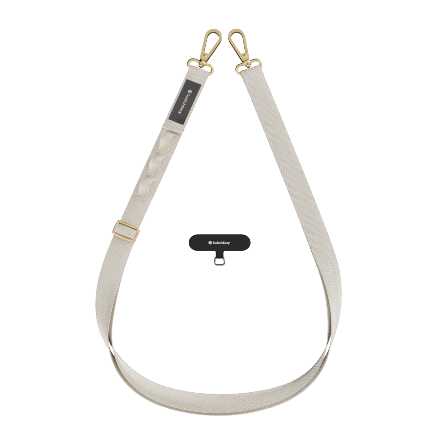 Ремінець через плече SwitchEasy with EasyStrap Card 20 мм - Ice Cream White (SPHIPH220IW23)