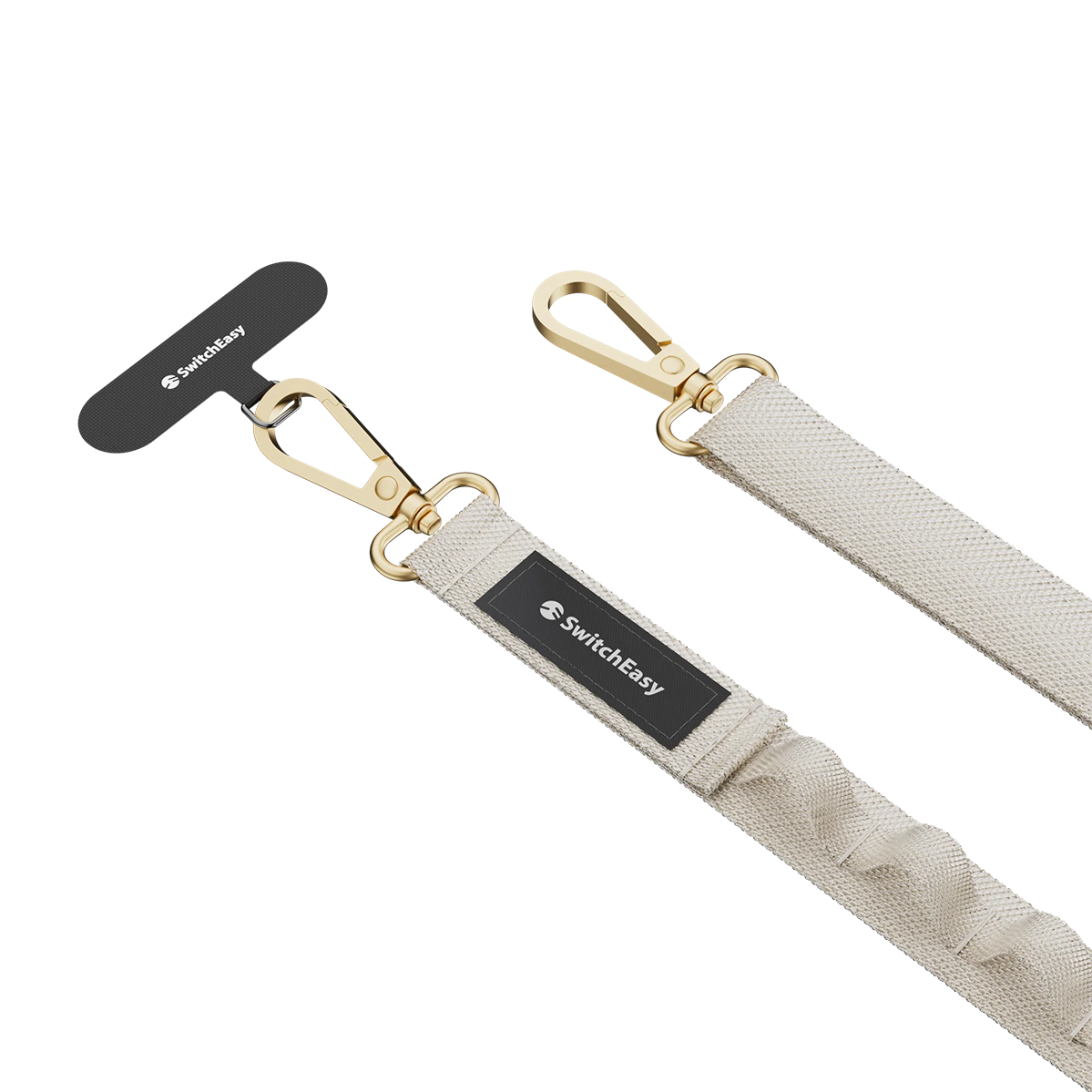 Ремінець через плече SwitchEasy with EasyStrap Card 20 мм - Ice Cream White (SPHIPH220IW23)