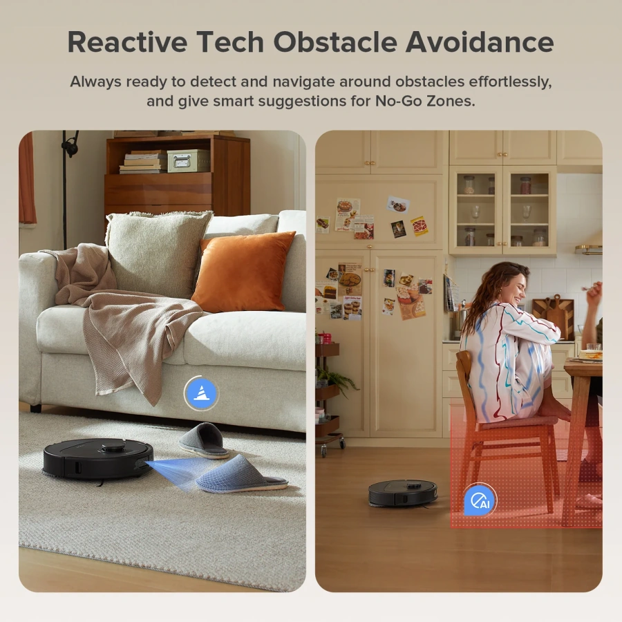 Робот-пылесос с влажной уборкой RoboRock QV 35A Robot Vacuum with Multifunctional Dock - Black (QV35A-01)