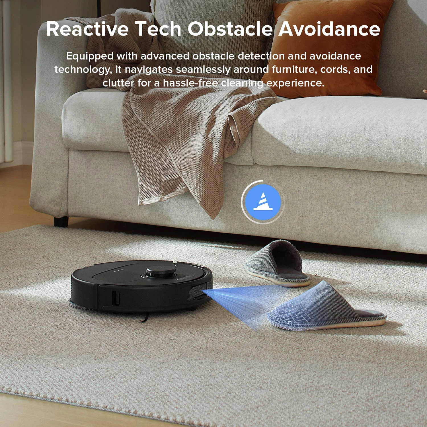 Робот-пылесос с влажной уборкой RoboRock QV 35A Robot Vacuum with Multifunctional Dock - Black (QV35A-01)