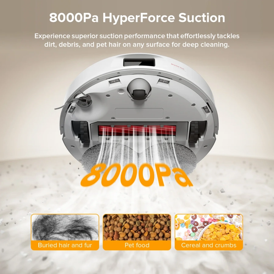 Робот-пылесос с влажной уборкой RoboRock QV 35A Robot Vacuum with Multifunctional Dock - White (QV35A-00, CE-QV35A0-P1-N)