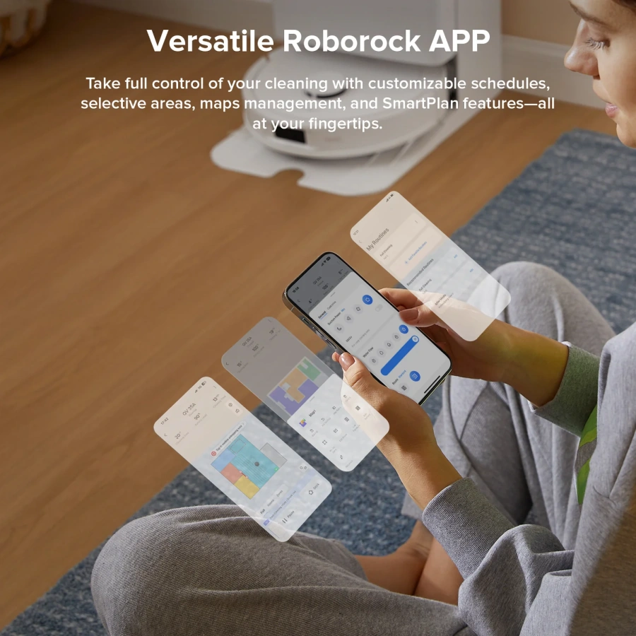 Робот-пылесос с влажной уборкой RoboRock QV 35A Robot Vacuum with Multifunctional Dock - White (QV35A-00, CE-QV35A0-P1-N)