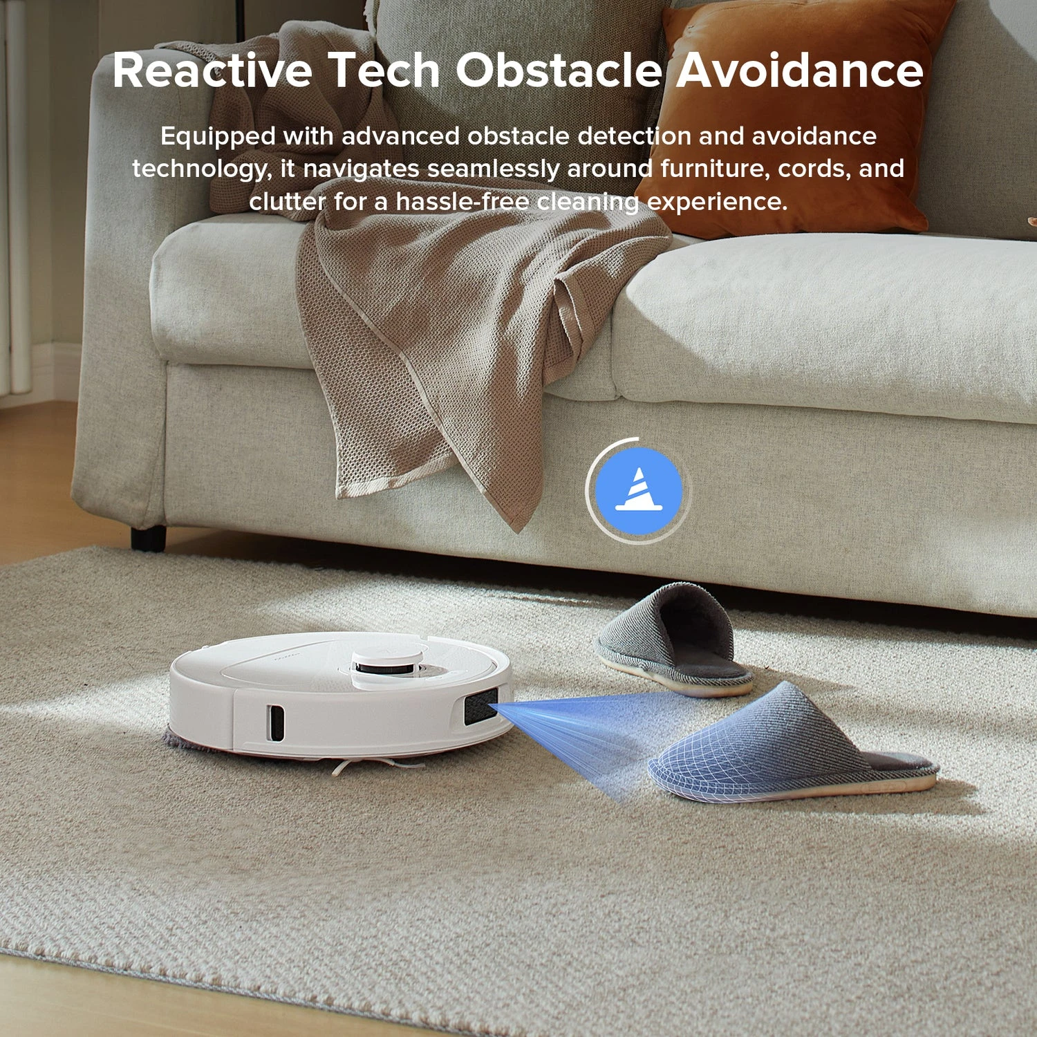 Робот-пылесос с влажной уборкой RoboRock QV 35A Robot Vacuum with Multifunctional Dock - White (QV35A-00, CE-QV35A0-P1-N)
