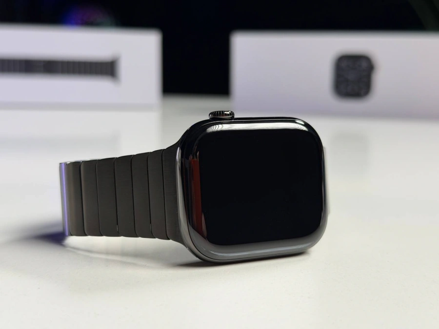 OPEN BOX Apple Watch Series 11 GPS + Cellular 46mm Slate Titanium Case with Slate Link Bracelet (MFC14+MXMK3) - Состояние: новый | Аккумулятор: 100% | Комплектация: полный | Гарантия: 12 мес.