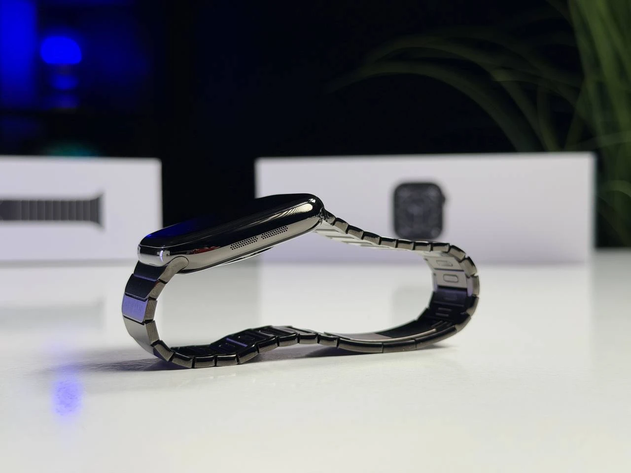 OPEN BOX Apple Watch Series 11 GPS + Cellular 46mm Slate Titanium Case with Slate Link Bracelet (MFC14+MXMK3) - Состояние: новый | Аккумулятор: 100% | Комплектация: полный | Гарантия: 12 мес.