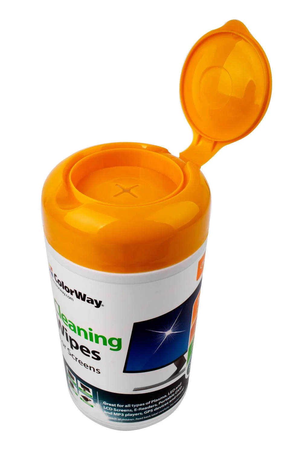 Серветки ColorWay для очищення ноутбуків, моніторів 100шт. (CW-1071)