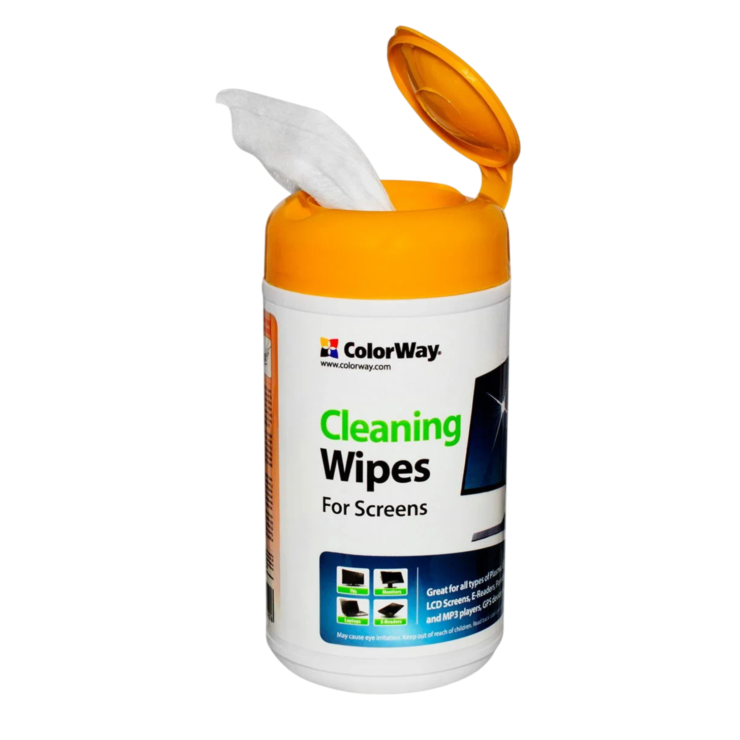 Серветки ColorWay для очищення ноутбуків, моніторів 100шт. (CW-1071)
