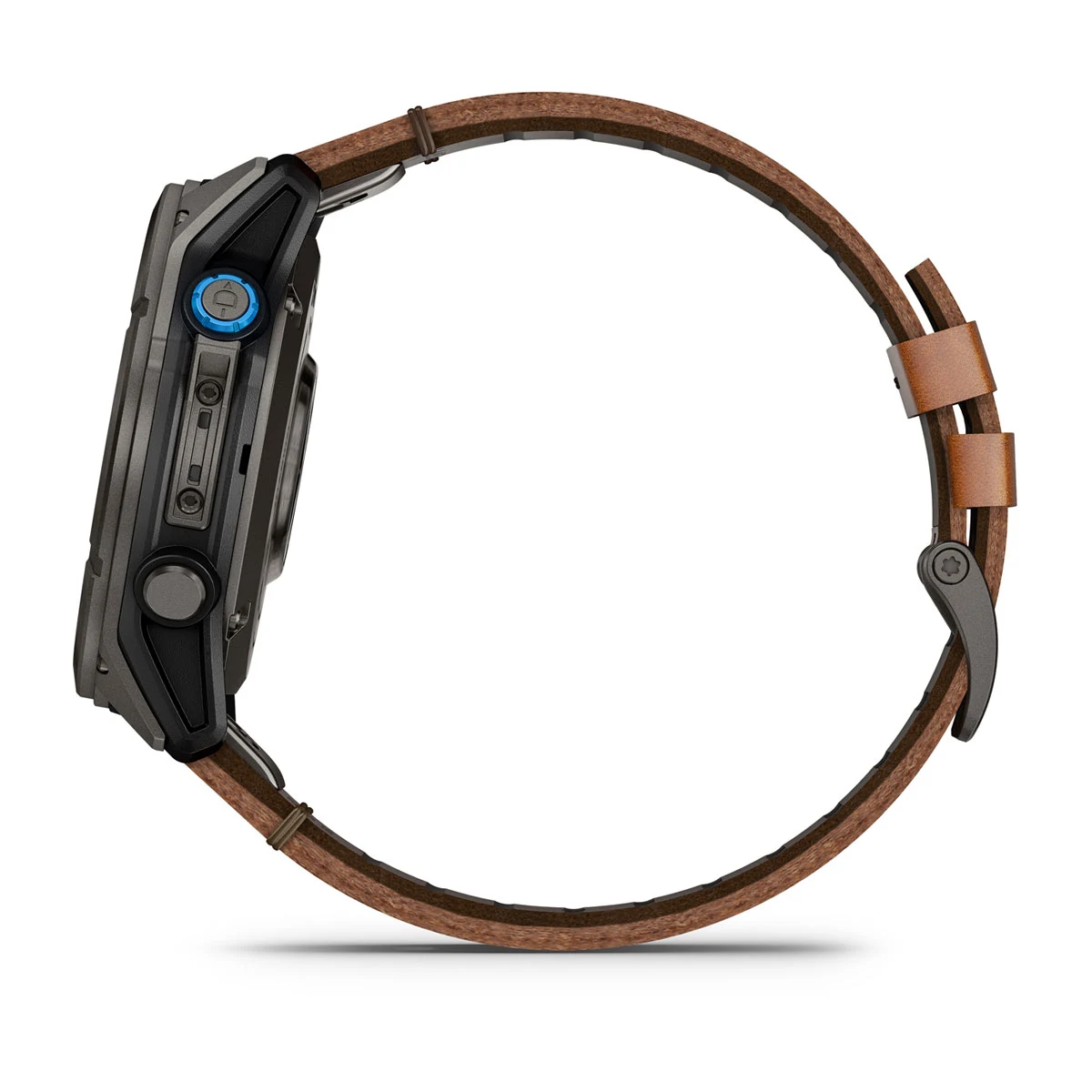 Смарт-часы Garmin D2 Mach 2 Pro 51 mm AMOLED - Carbon Gray DLC Titanium with Chestnut Leather Band (010-03199-50)