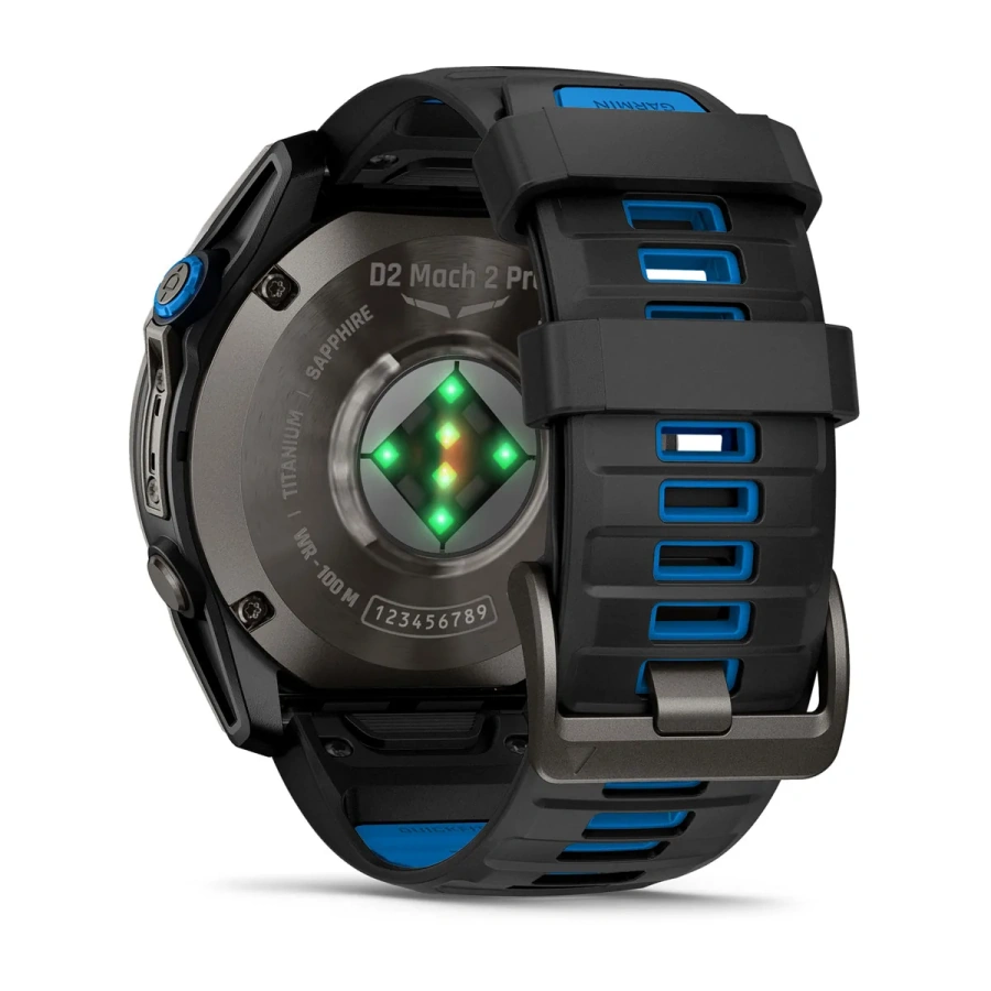Смарт-часы Garmin D2 Mach 2 Pro 51 mm AMOLED - Carbon Gray DLC Titanium with Chestnut Leather Band (010-03199-50/51)