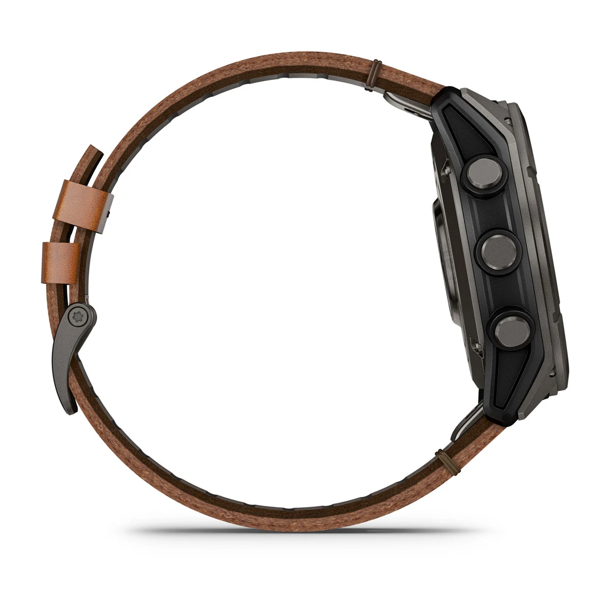 Смарт-часы Garmin D2 Mach 2 Pro 51 mm AMOLED - Carbon Gray DLC Titanium with Chestnut Leather Band (010-03199-50)