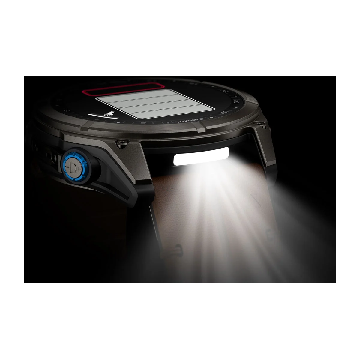 Смарт-часы Garmin D2 Mach 2 Pro 51 mm AMOLED - Carbon Gray DLC Titanium with Chestnut Leather Band (010-03199-50)