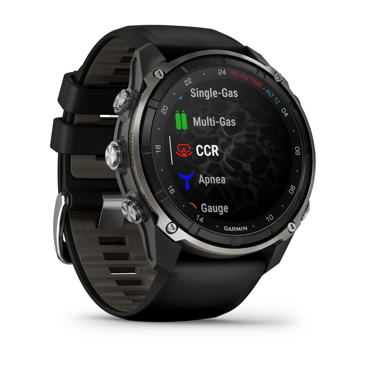 Смарт-годинник Garmin Descent Mk3i – 51 mm Silver and Black PVD Titanium with Black/Pebble Gray Silicone Band (010-02752-08)
