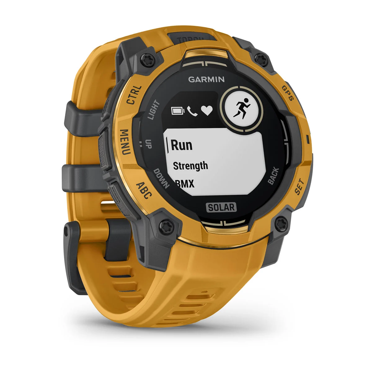 Смарт-годинник Garmin Instinct 3 45 mm Solar Sunburst with Sunburst/Gray Band (010-02934-02)