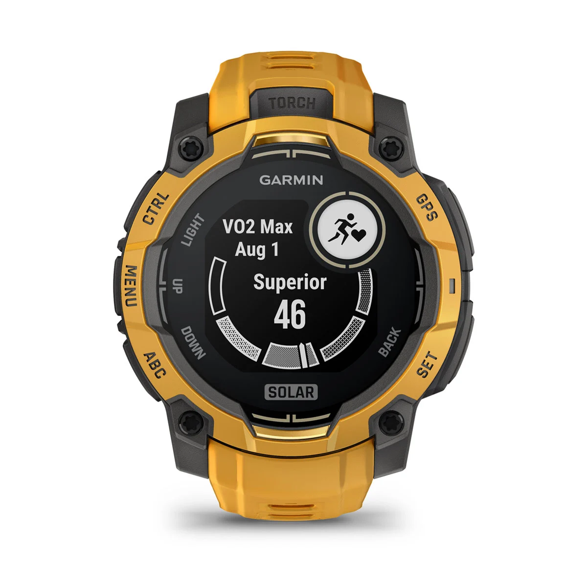 Смарт-годинник Garmin Instinct 3 45 mm Solar Sunburst with Sunburst/Gray Band (010-02934-02)