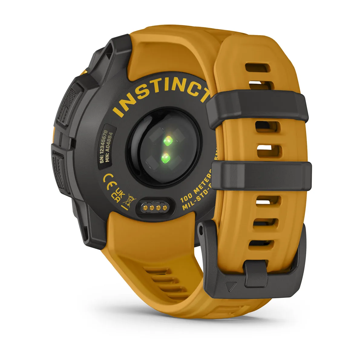 Смарт-годинник Garmin Instinct 3 45 mm Solar Sunburst with Sunburst/Gray Band (010-02934-02)