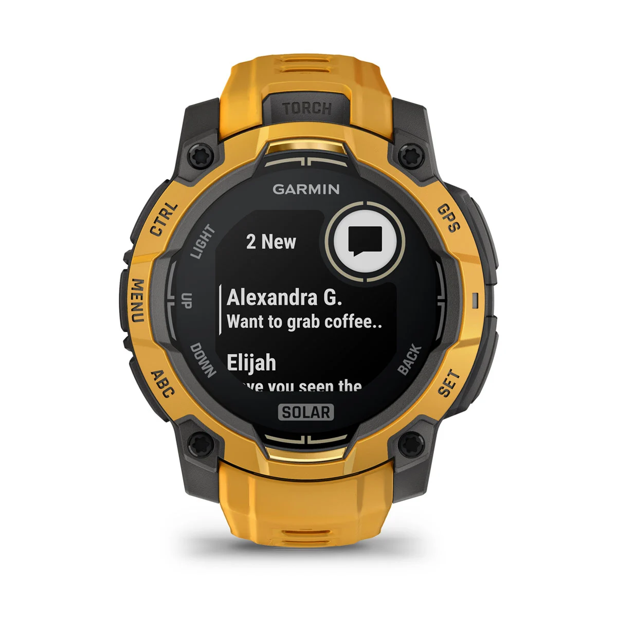 Смарт-годинник Garmin Instinct 3 45 mm Solar Sunburst with Sunburst/Gray Band (010-02934-02)