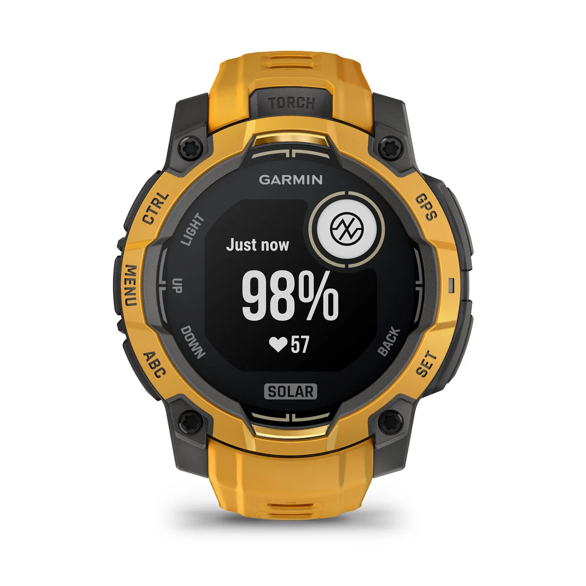 Смарт-годинник Garmin Instinct 3 45 mm Solar Sunburst with Sunburst/Gray Band (010-02934-02)
