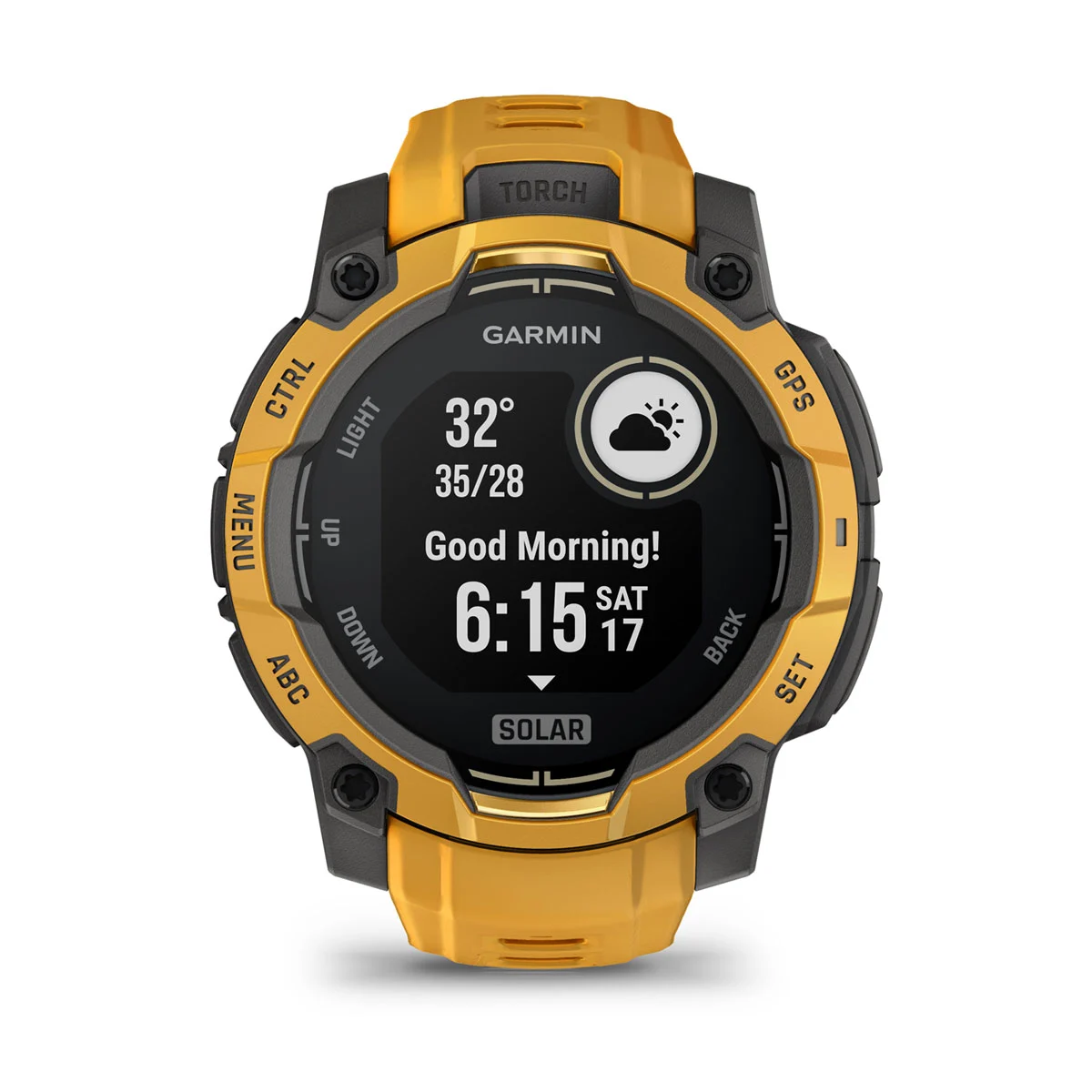 Смарт-годинник Garmin Instinct 3 45 mm Solar Sunburst with Sunburst/Gray Band (010-02934-02)