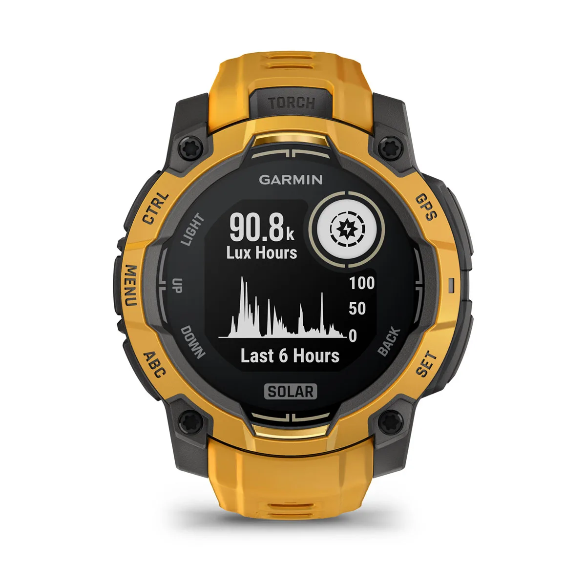 Смарт-годинник Garmin Instinct 3 45 mm Solar Sunburst with Sunburst/Gray Band (010-02934-02)