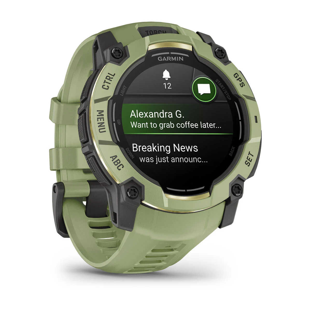 Смарт-годинник Garmin Instinct 3 50 mm AMOLED Fern Green with Fern Green Band (010-03020-02)