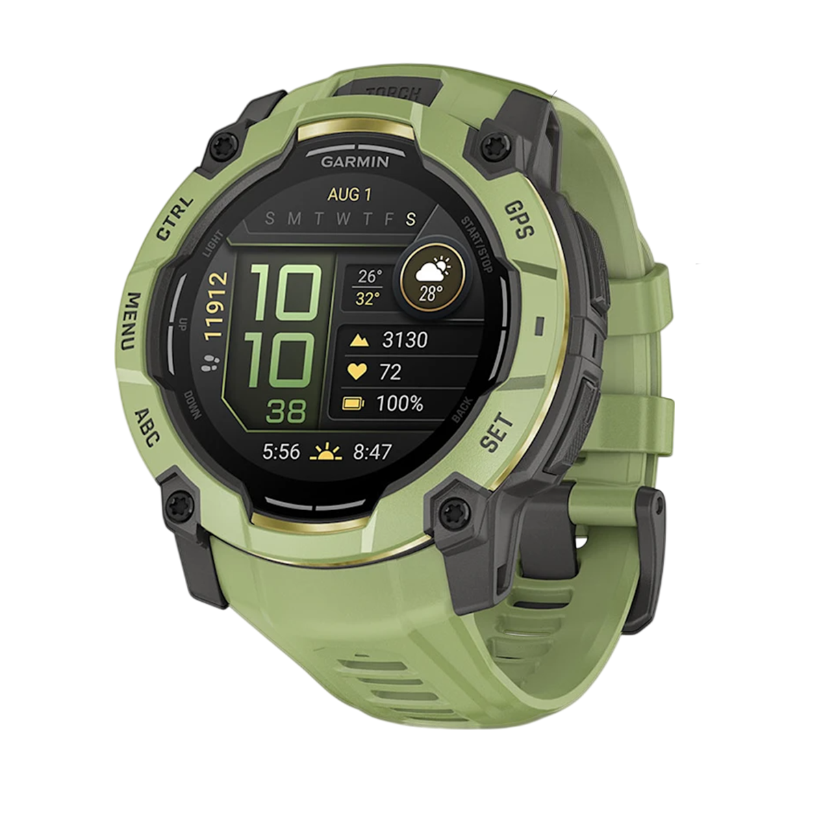 Смарт-годинник Garmin Instinct 3 50 mm AMOLED Fern Green with Fern Green Band (010-03020-02)