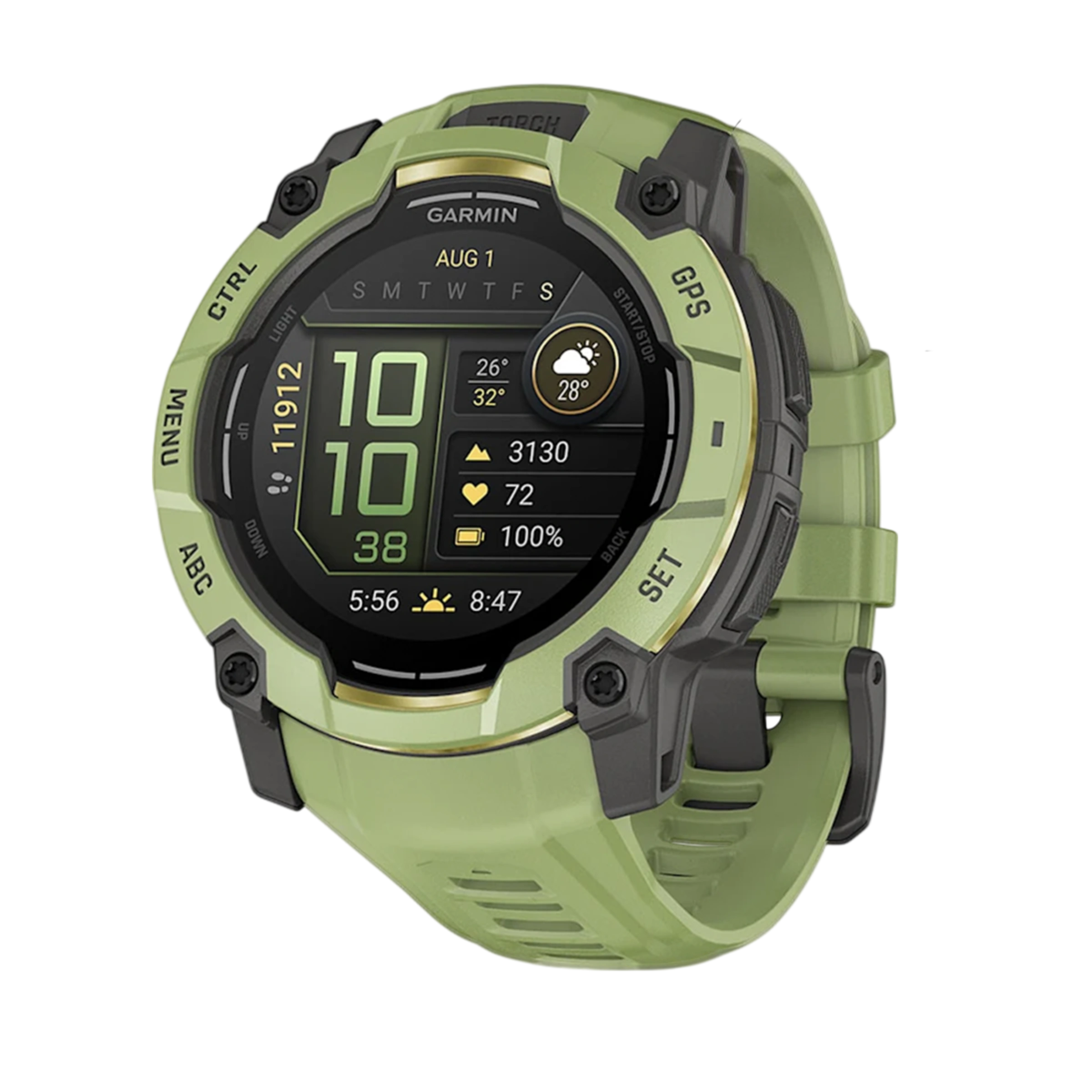 Смарт-годинник Garmin Instinct 3 50 mm AMOLED Fern Green with Fern Green Band (010-03020-02)
