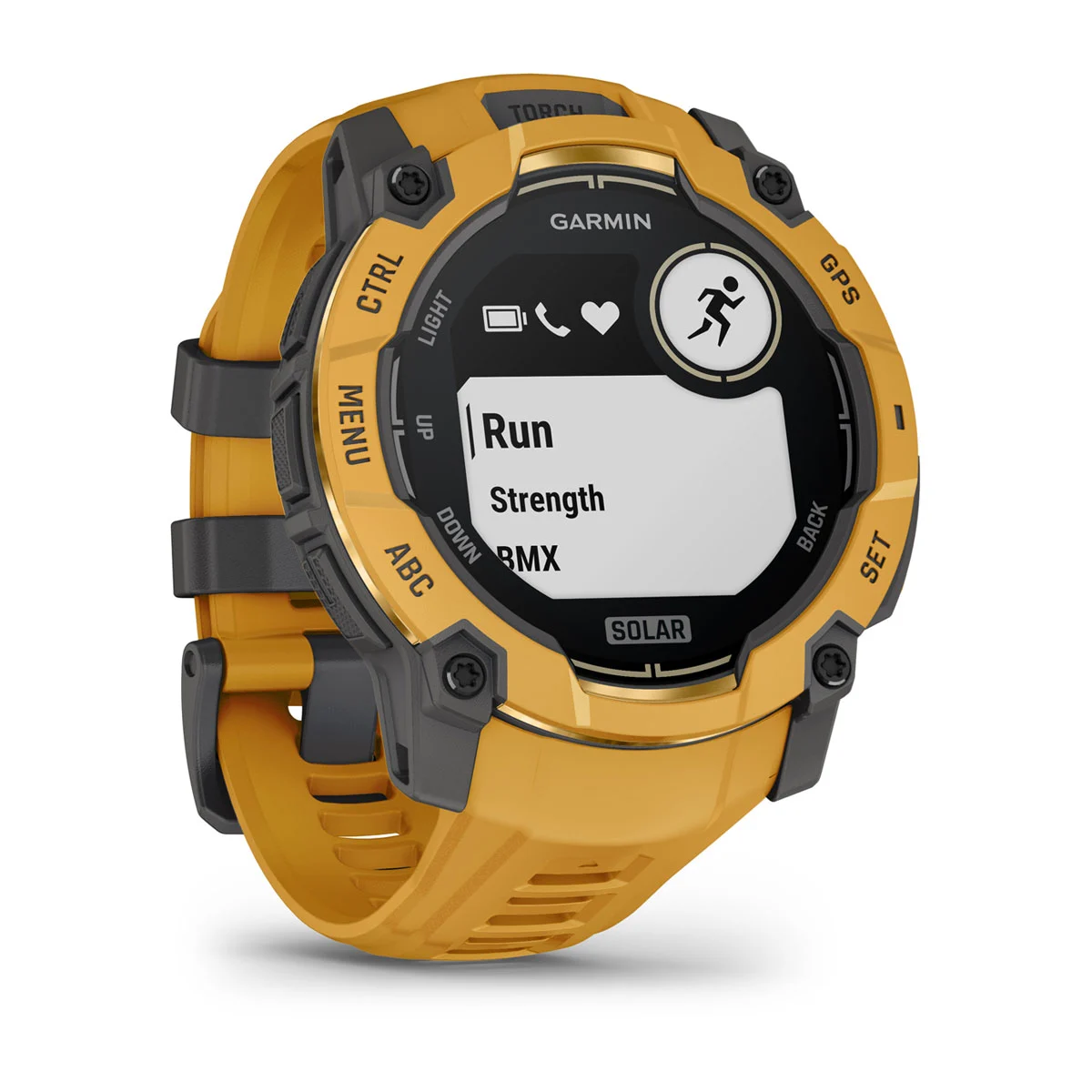 Смарт-годинник Garmin Instinct 3 50 mm Solar Sunburst with Sunburst/Gray Band (010-02935-02)