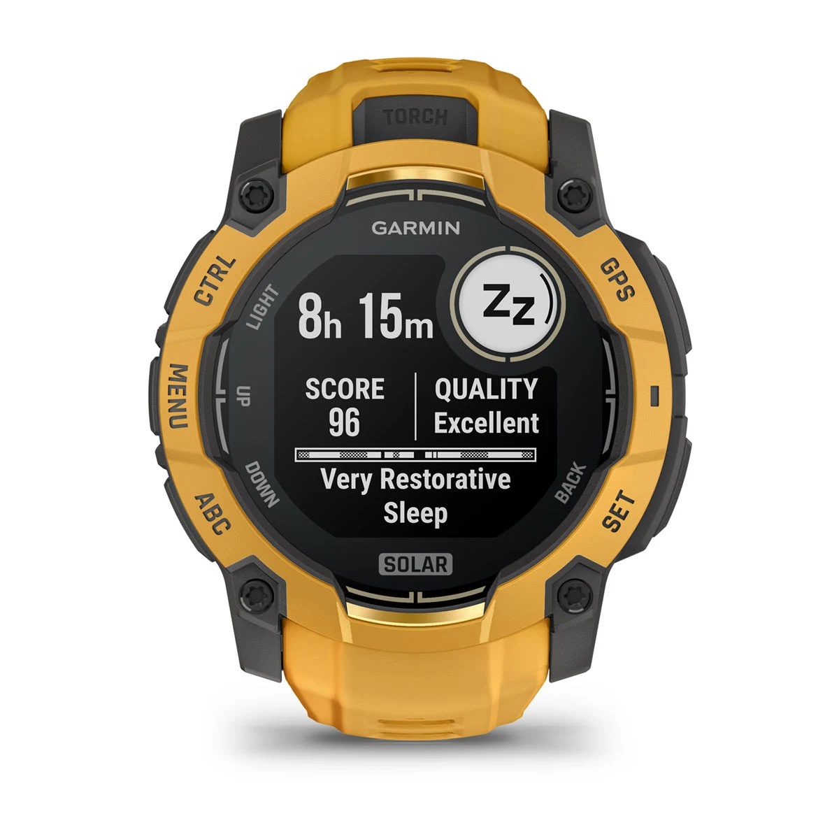 Смарт-годинник Garmin Instinct 3 50 mm Solar Sunburst with Sunburst/Gray Band (010-02935-02)