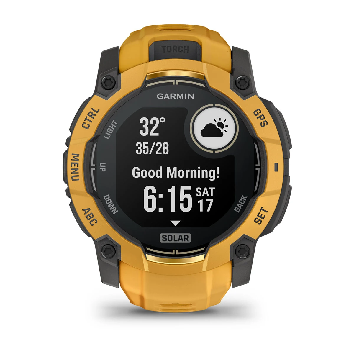 Смарт-годинник Garmin Instinct 3 50 mm Solar Sunburst with Sunburst/Gray Band (010-02935-02)