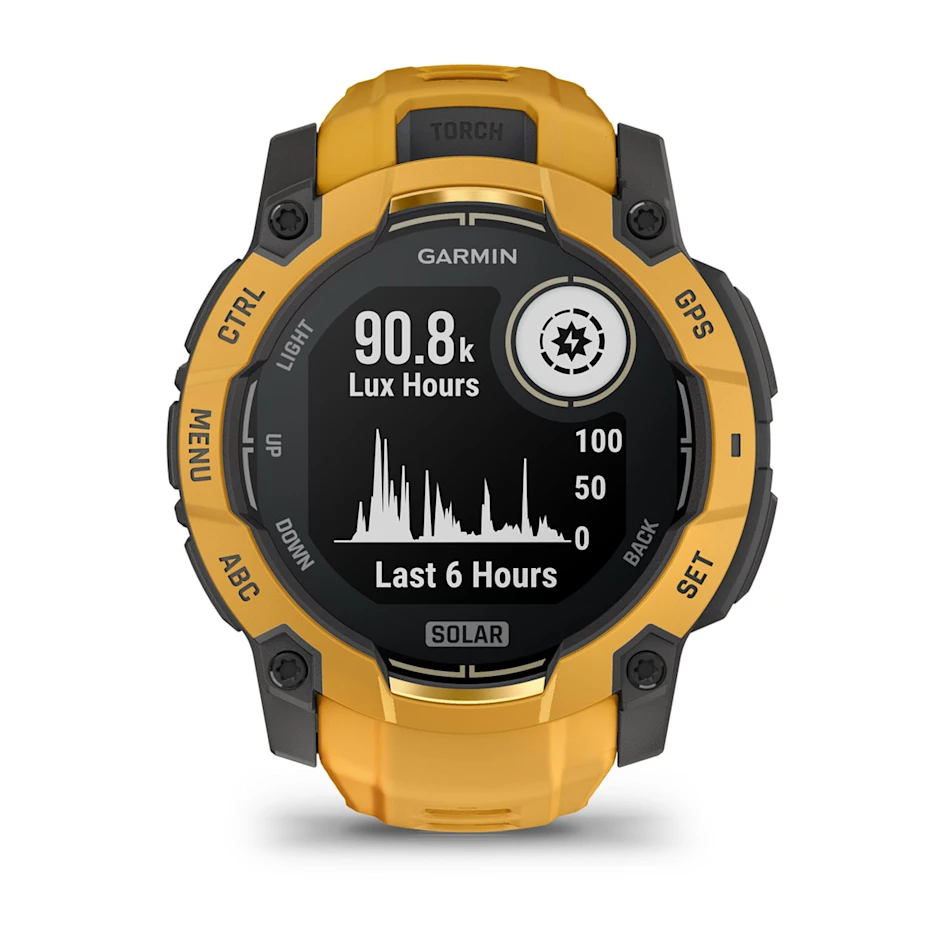 Смарт-годинник Garmin Instinct 3 50 mm Solar Sunburst with Sunburst/Gray Band (010-02935-02)