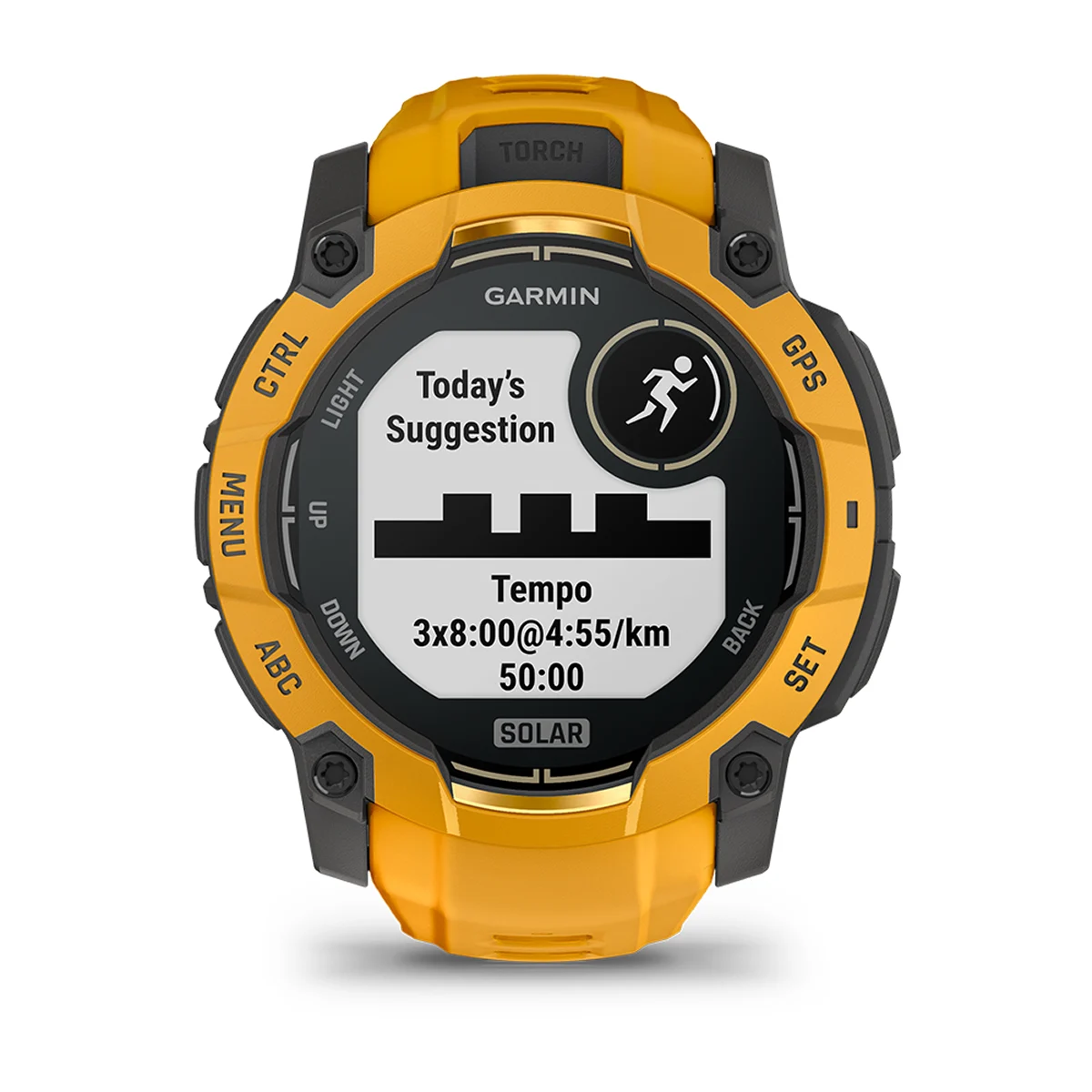 Смарт-годинник Garmin Instinct 3 50 mm Solar Sunburst with Sunburst/Gray Band (010-02935-02)