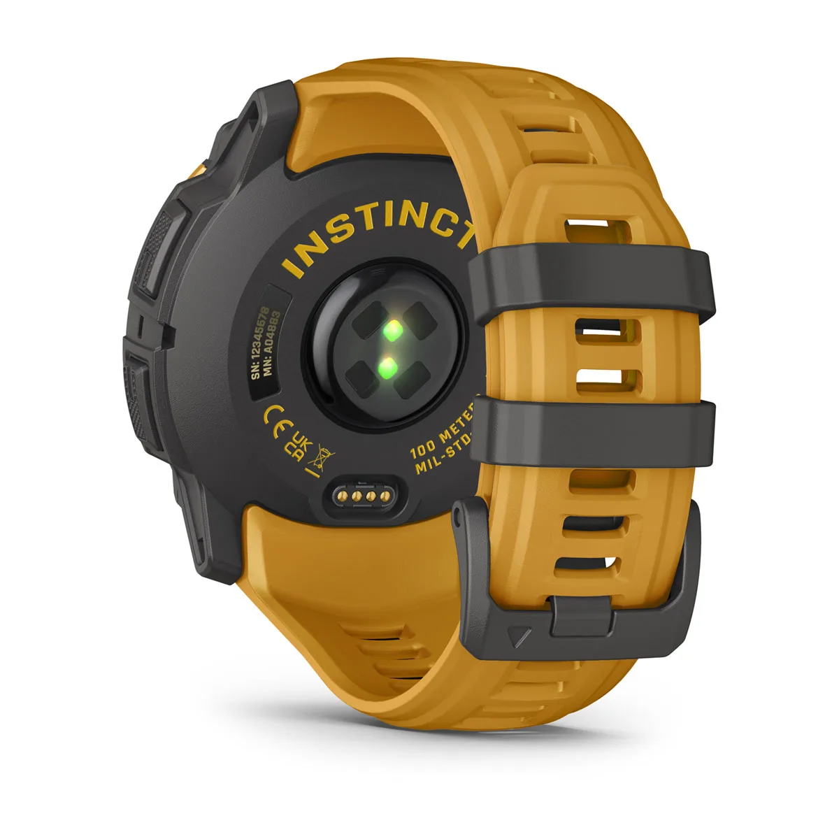 Смарт-годинник Garmin Instinct 3 50 mm Solar Sunburst with Sunburst/Gray Band (010-02935-02)