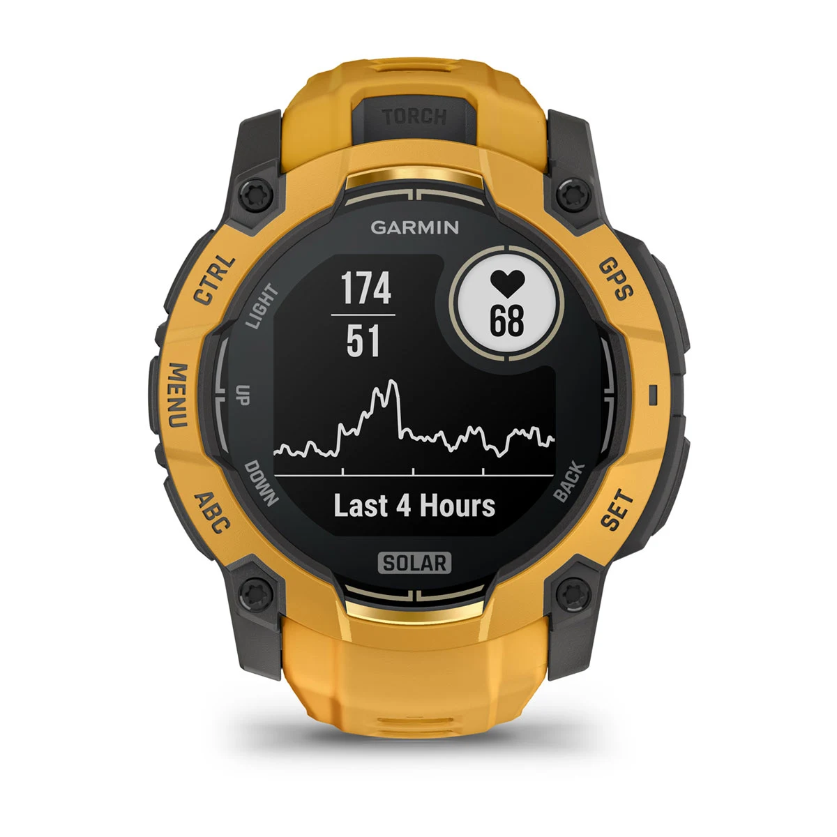 Смарт-годинник Garmin Instinct 3 50 mm Solar Sunburst with Sunburst/Gray Band (010-02935-02)
