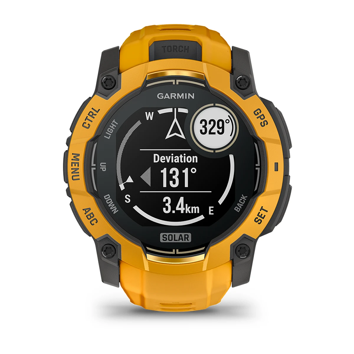 Смарт-годинник Garmin Instinct 3 50 mm Solar Sunburst with Sunburst/Gray Band (010-02935-02)