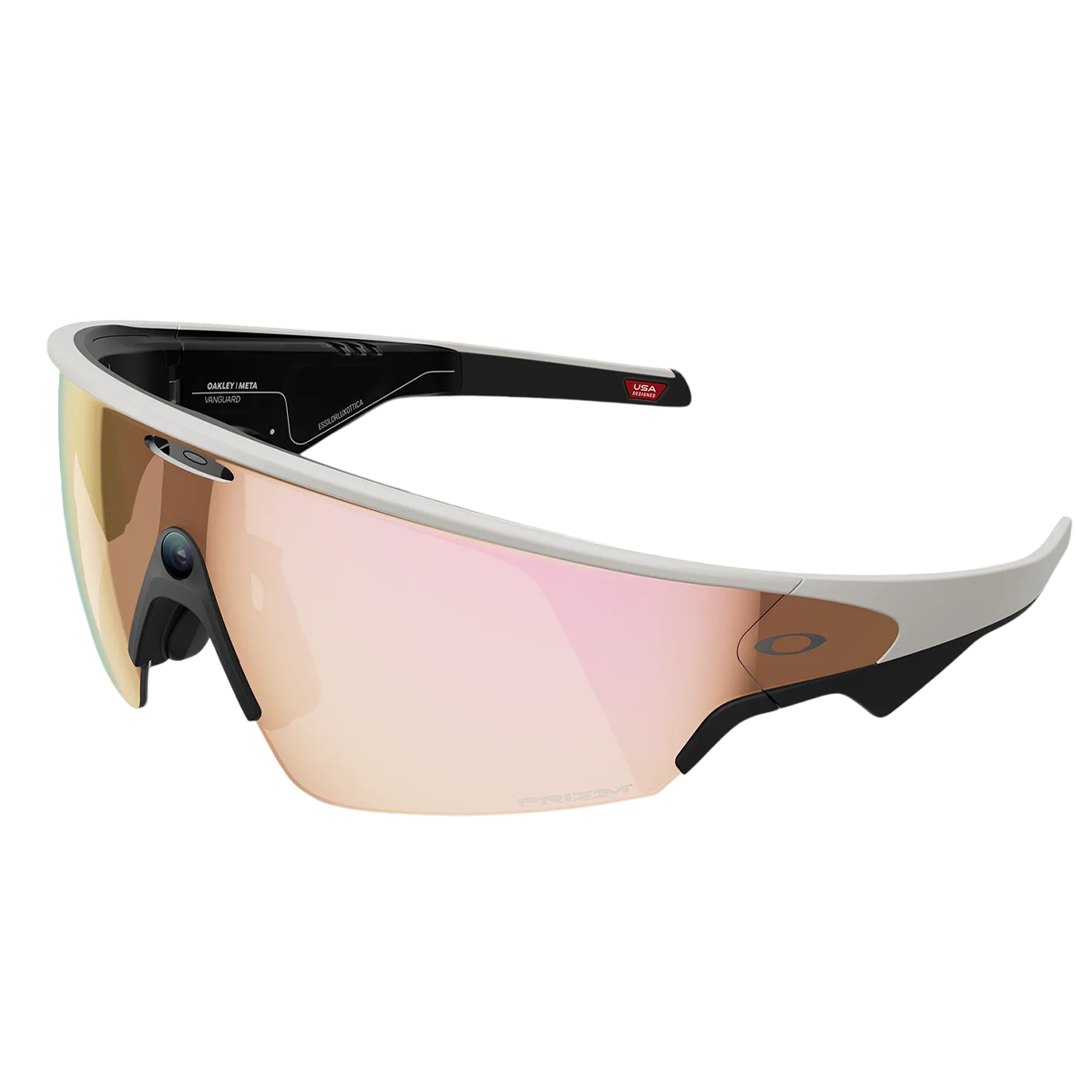 Смарт-очки Oakley | Meta Vanguard - Prizm Rose Gold Lenses / White Frame (OW8001-080)