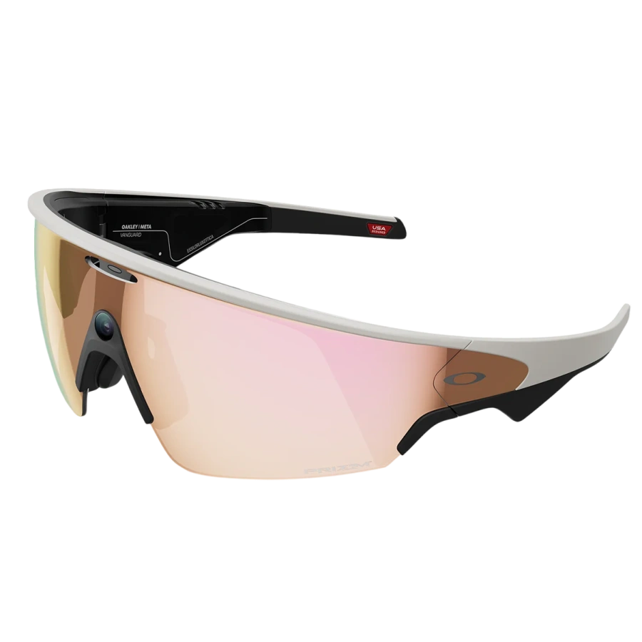Смарт-очки Oakley | Meta Vanguard - Prizm Rose Gold Lenses / White Frame (OW8001-080)