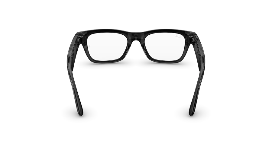 Смарт-очки Ray-Ban | Meta Blayzer Optics [Gen 2] Standard - Shiny Transparent Black / Clear to Emerald Transitions