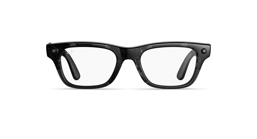 Смарт-очки Ray-Ban | Meta Blayzer Optics [Gen 2] Standard - Shiny Transparent Black / Clear to Emerald Transitions