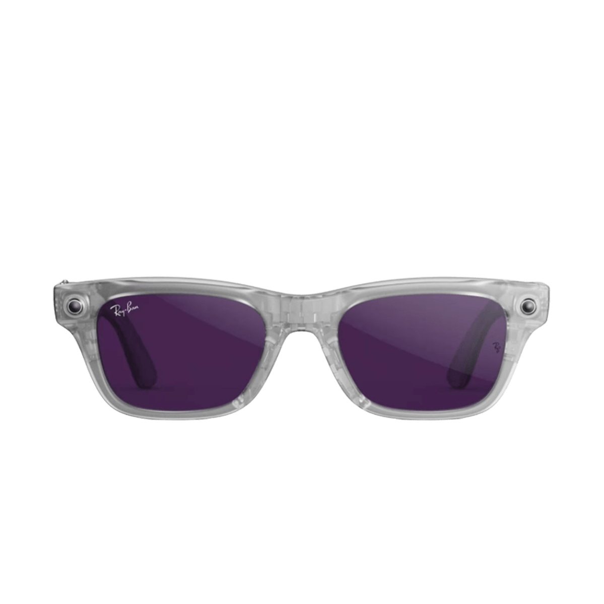 Смарт-очки Ray-Ban | Meta Blayzer Optics [Gen 2] Standard - Matte Transparent Ice Grey / Clear to Amethyst Transitions
