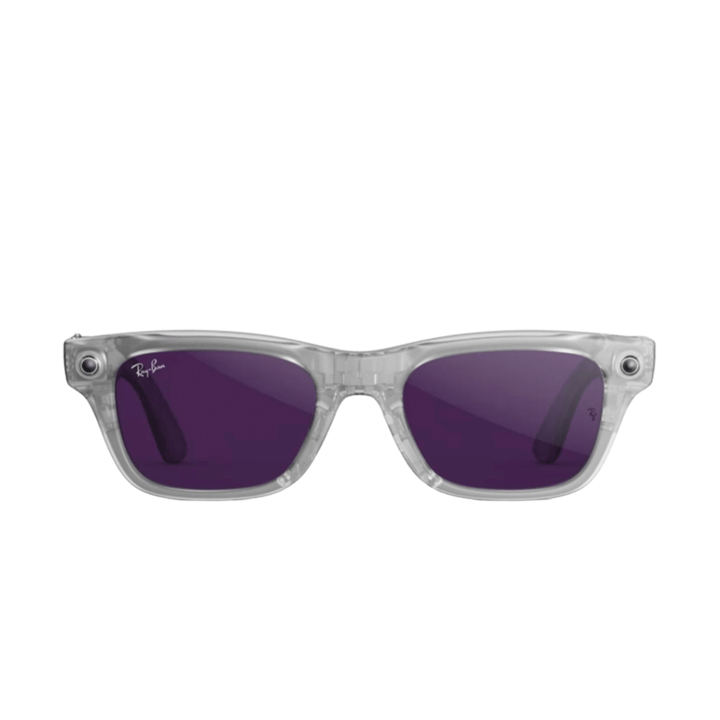 Смарт-очки Ray-Ban | Meta Blayzer Optics [Gen 2] Standard - Matte Transparent Ice Grey / Clear to Amethyst Transitions